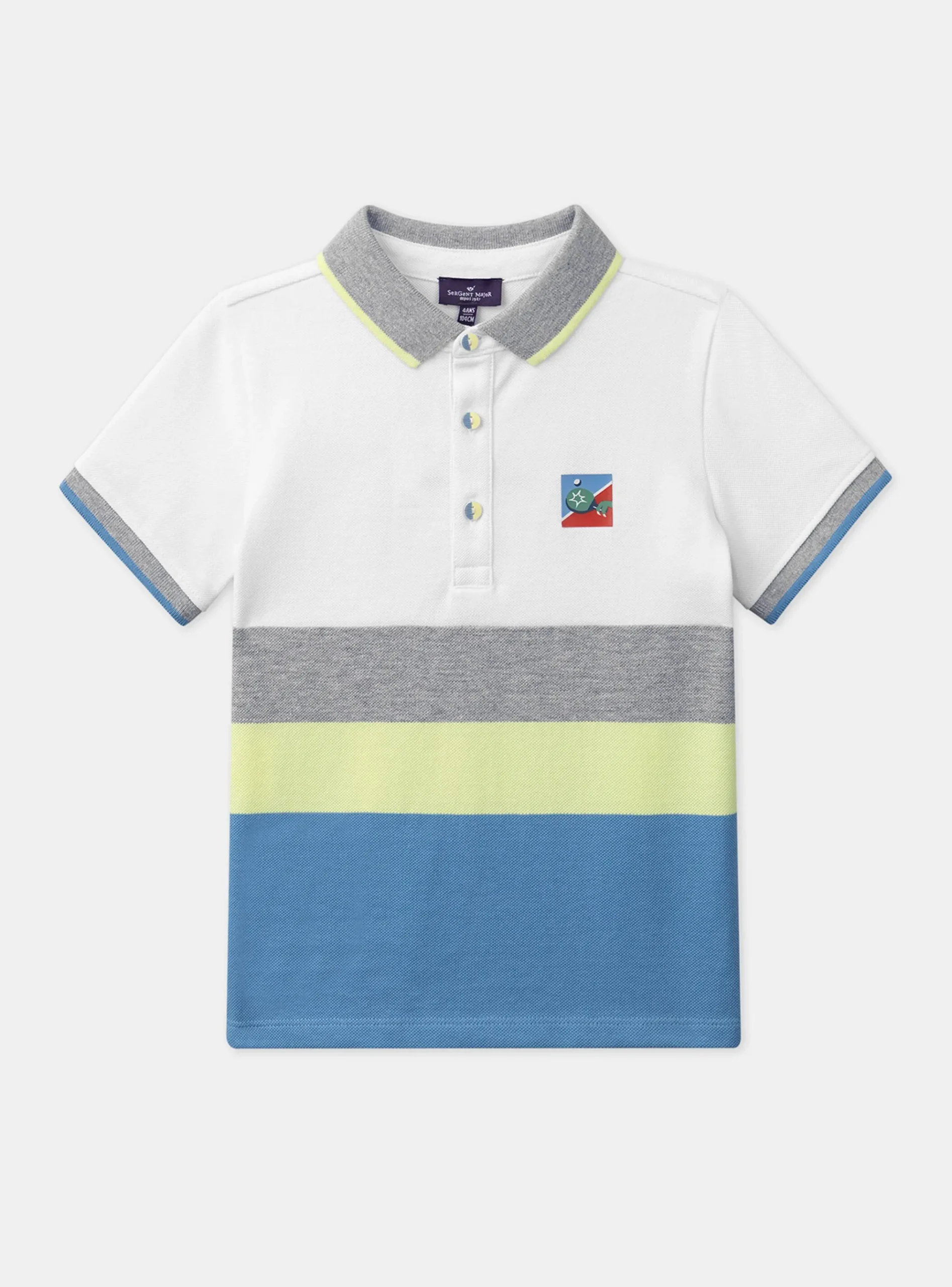 Sergent Major T-shirt & Polo-Polo à rayures tricolore