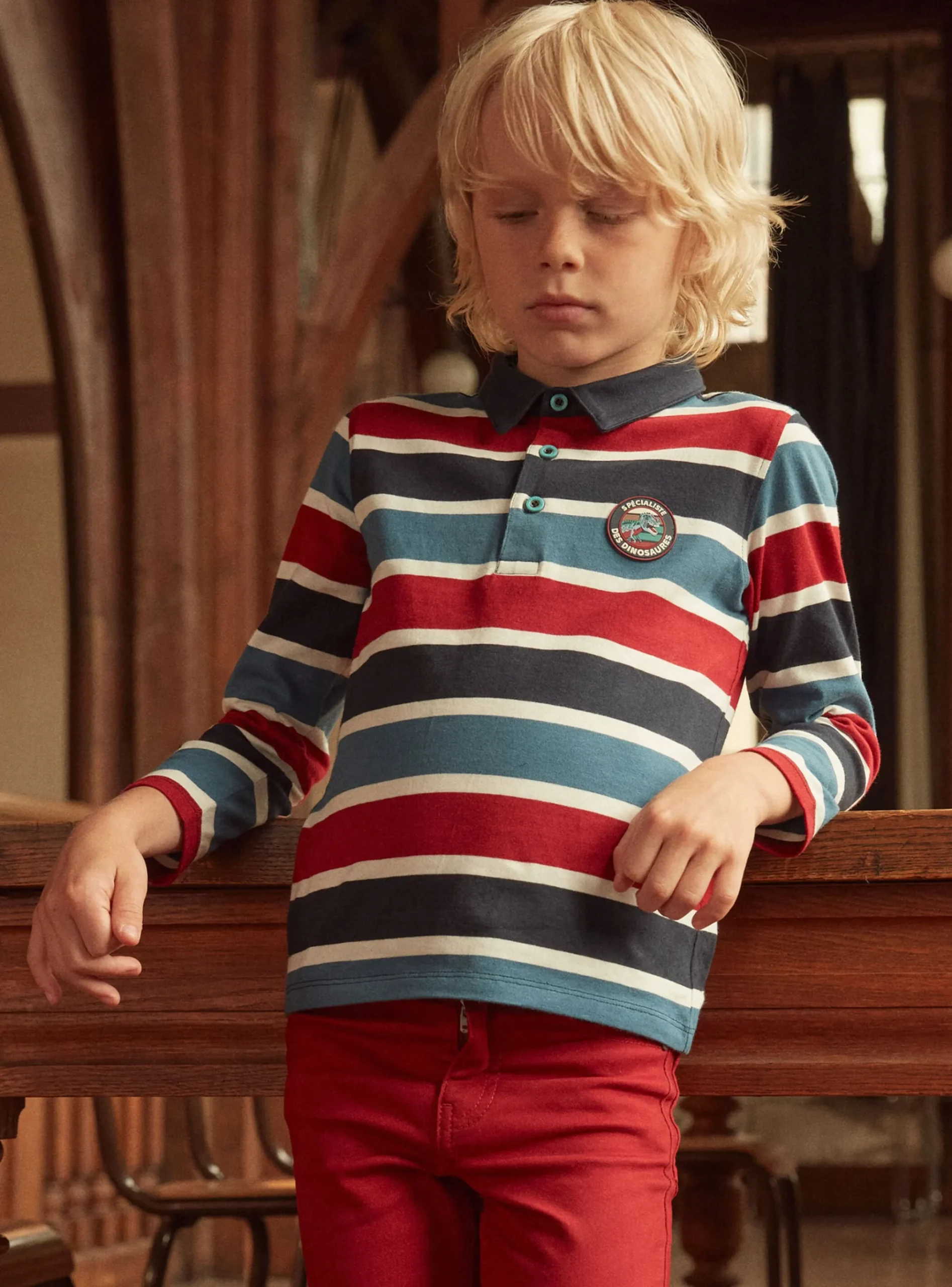Sergent Major T-shirt & Polo-Polo Dino Rayé