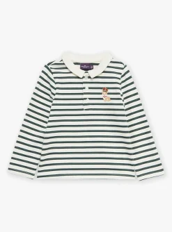 Sergent Major Chemise, T-shirt & Polo-Polo &eacute;cru &agrave; imprim&eacute; &agrave; rayures