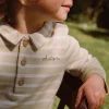 Sergent Major Chemise, T-shirt & Polo-Polo &eacute;cru et vert argile &agrave; imprim&eacute; &agrave; rayures