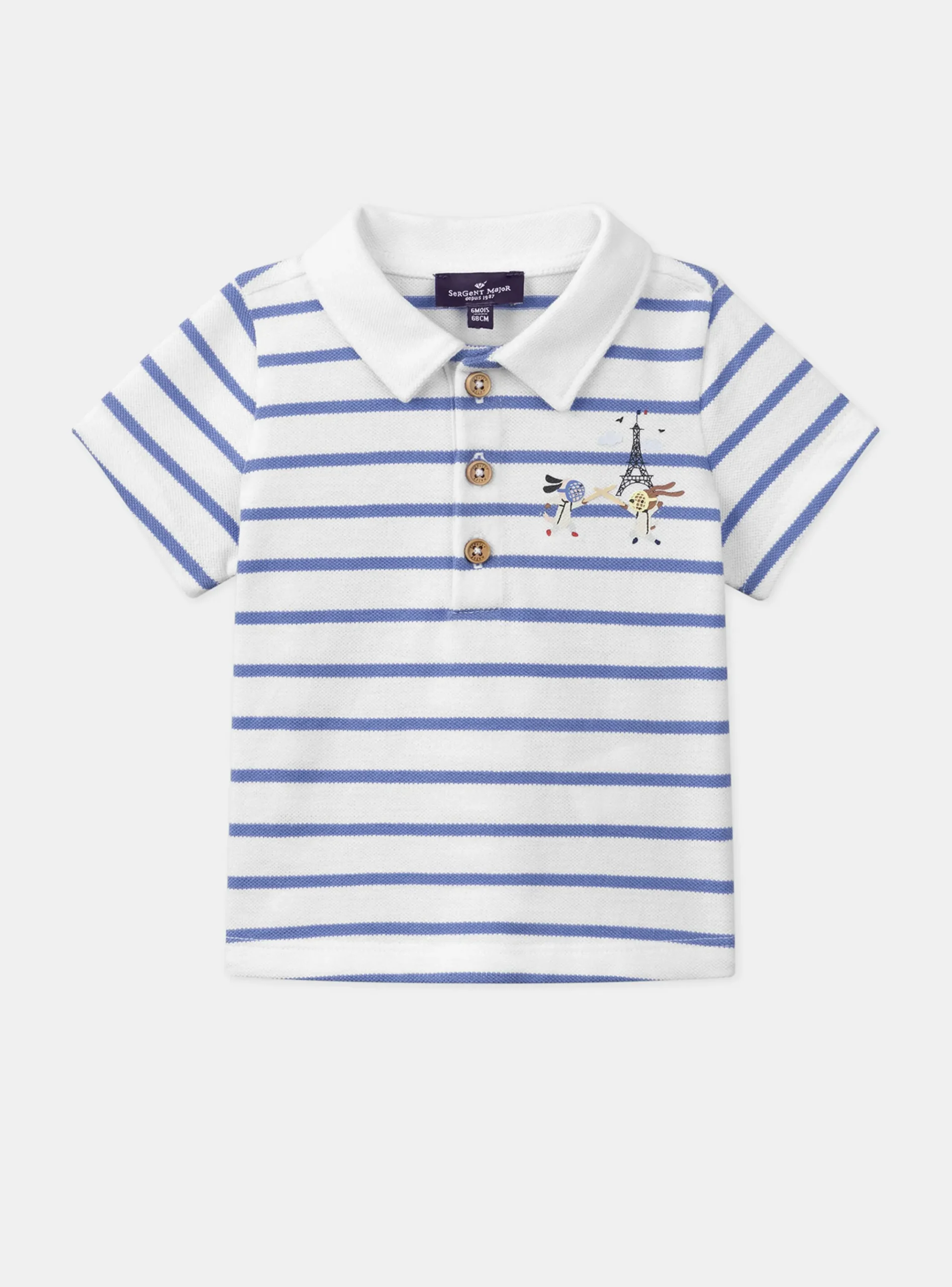Sergent Major Chemise, T-shirt & Polo-Polo Ecru