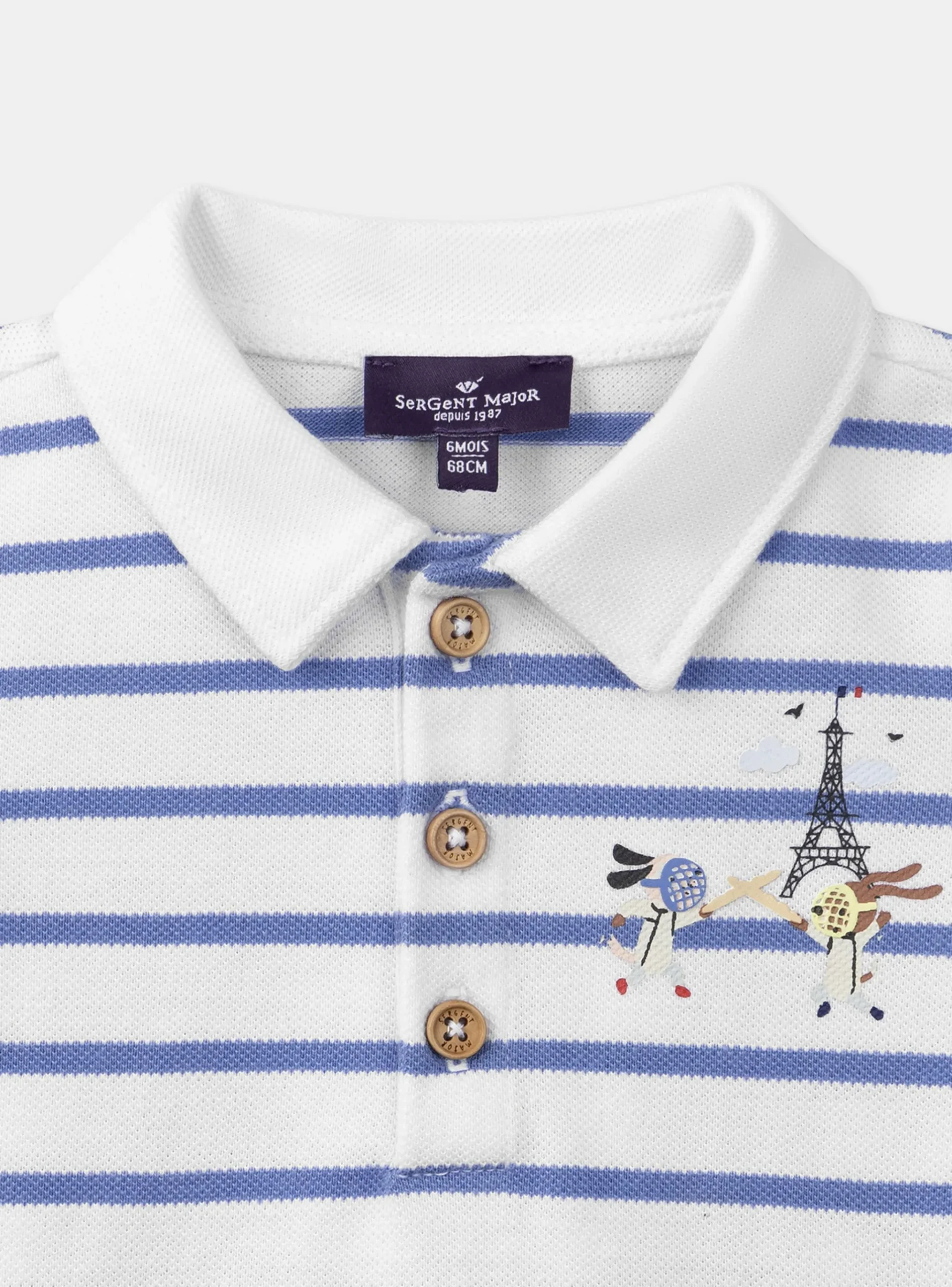 Sergent Major Chemise, T-shirt & Polo-Polo Ecru