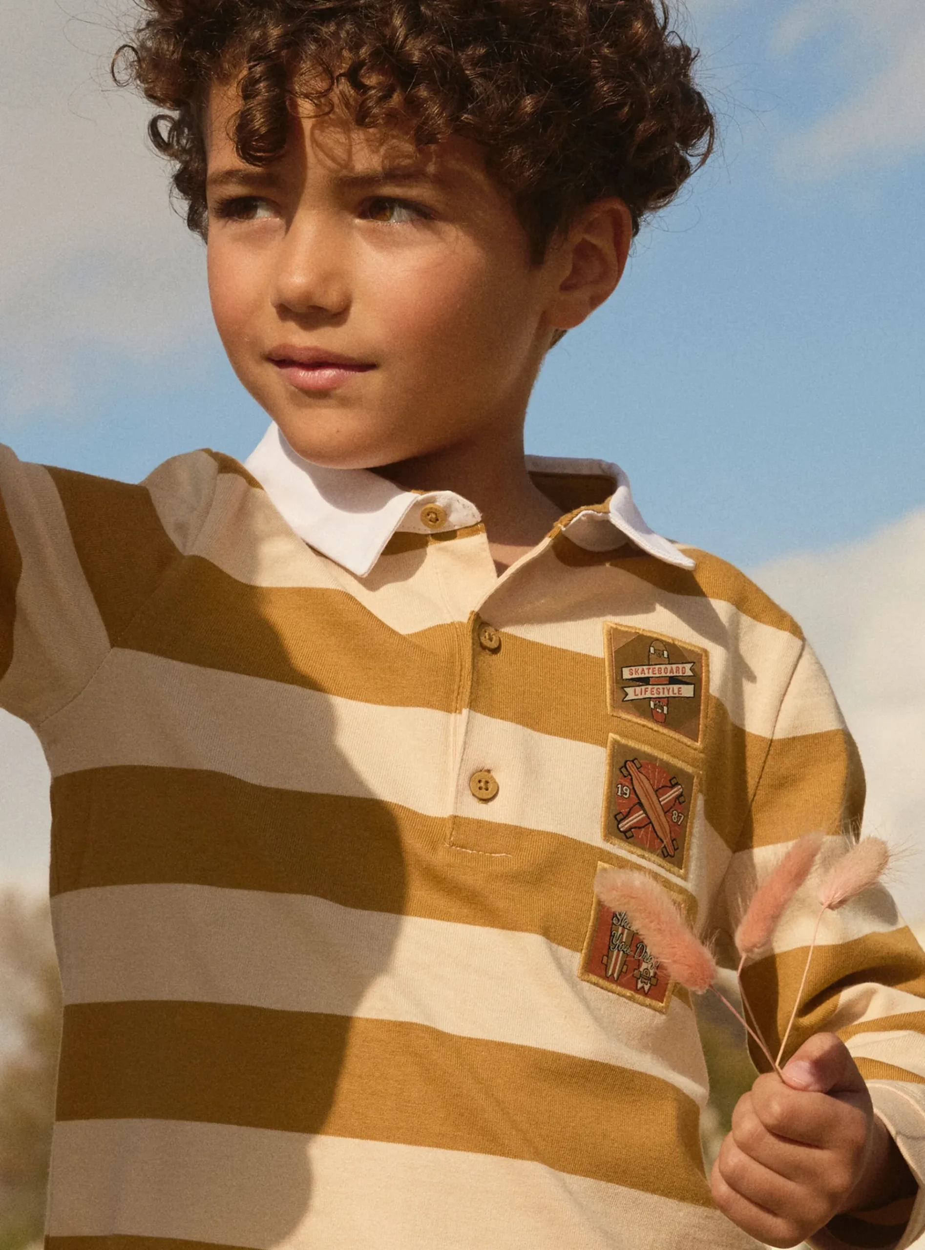 Sergent Major T-shirt & Polo-Polo Rayé Skateboard