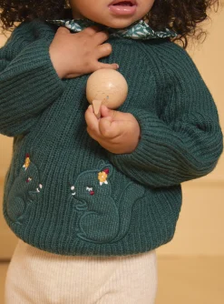 Sergent Major Pull, Gilet & Cardigan-Pull à col fleuri