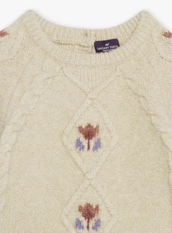 Sergent Major Pull, Gilet & Cardigan-Pull beige &agrave; torsades