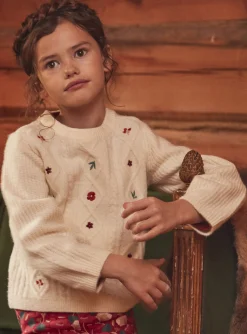 Sergent Major Pull, Gilet & Cardigan-Pull beige clair en maille torsad&eacute;e