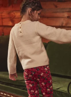 Sergent Major Pull, Gilet & Cardigan-Pull beige clair en maille torsad&eacute;e
