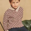 Sergent Major Pull, Gilet & Sweat-Pull beige et marron en jacquard