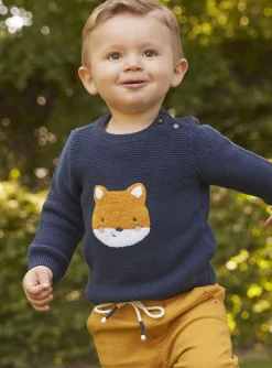 Sergent Major Pull, Gilet & Cardigan-Pull bleu marine en tricot