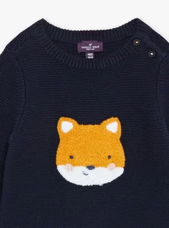 Sergent Major Pull, Gilet & Cardigan-Pull bleu marine en tricot