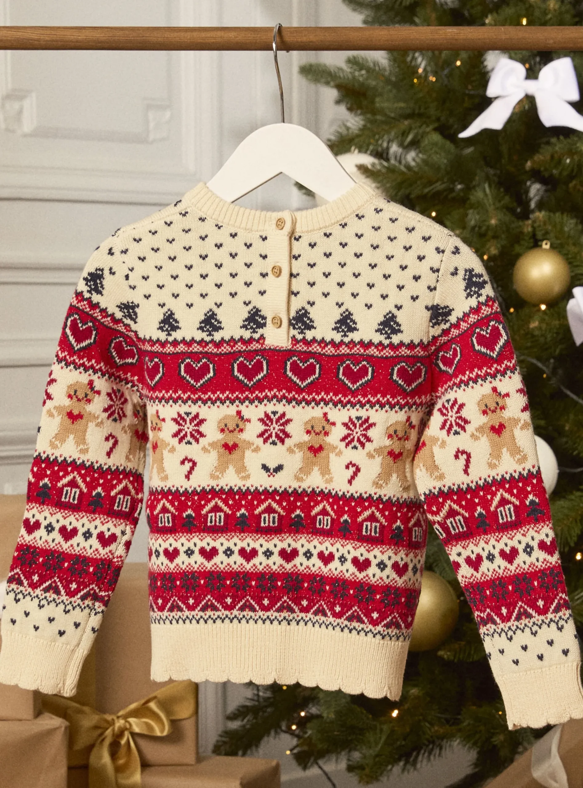 Sergent Major Pull, Gilet & Cardigan-Pull de noël en jacquard