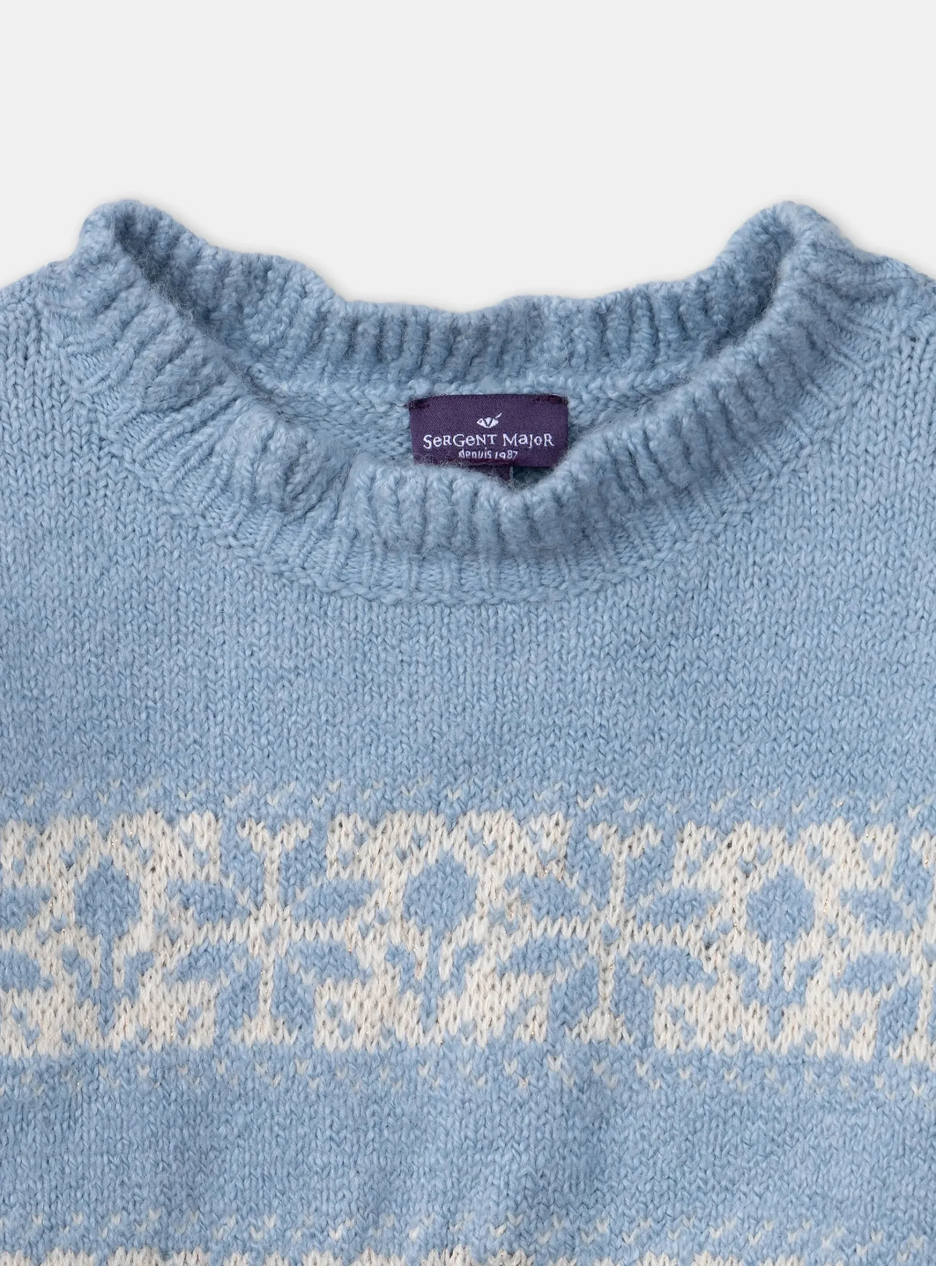 Sergent Major Pull, Gilet & Cardigan-Pull en maille jacquard