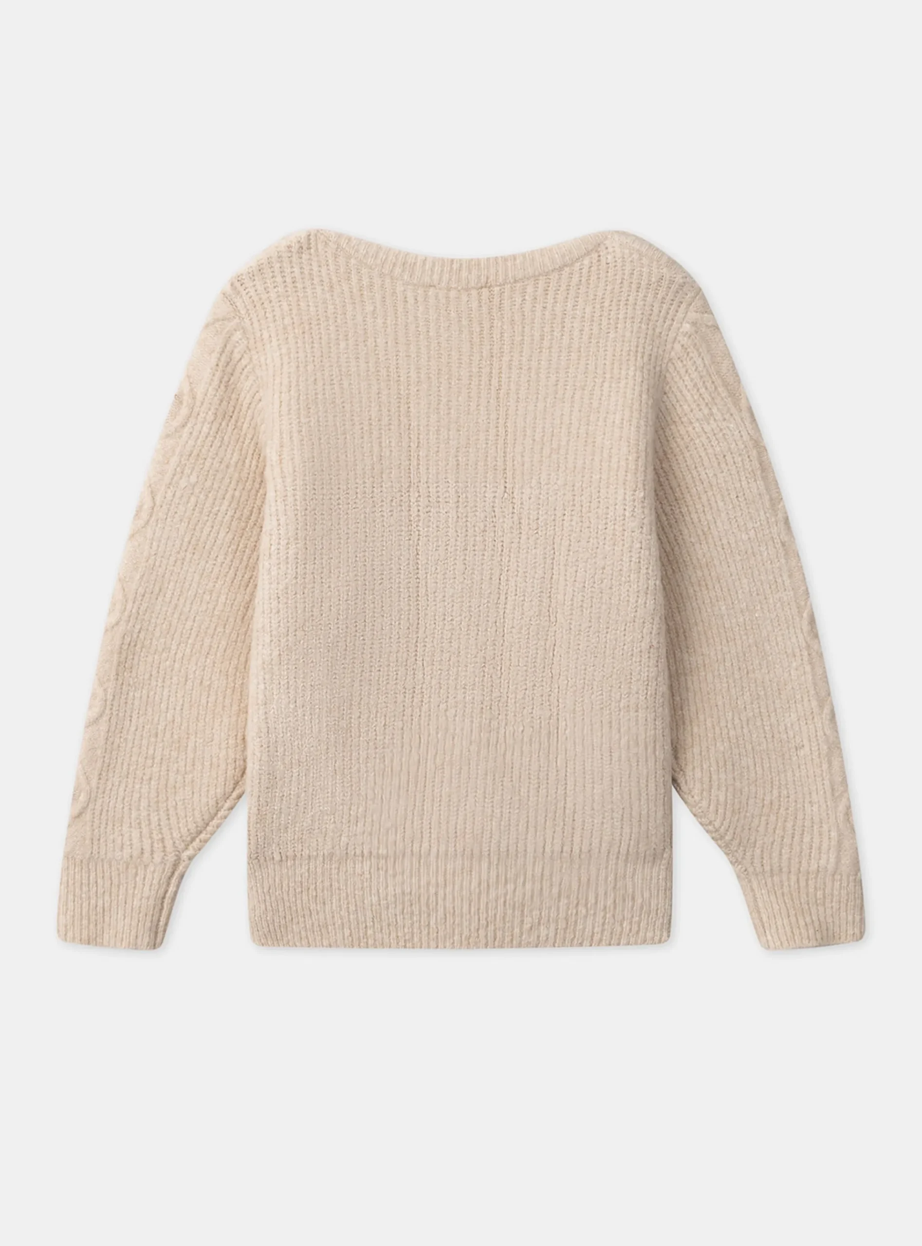 Sergent Major Pull, Gilet & Cardigan-Pull en maille torsadée brodé