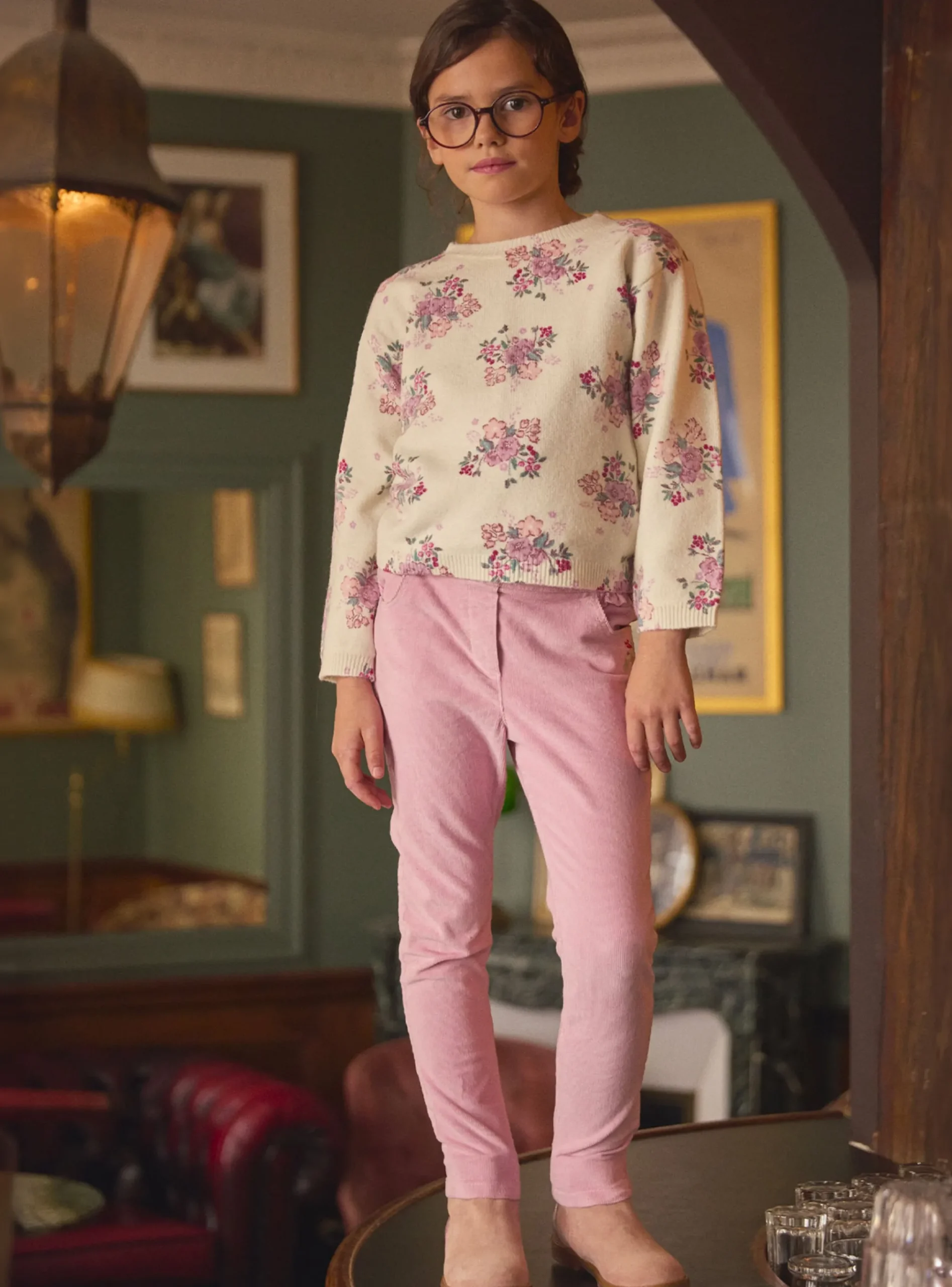 Sergent Major Pull, Gilet & Cardigan-Pull fleuri