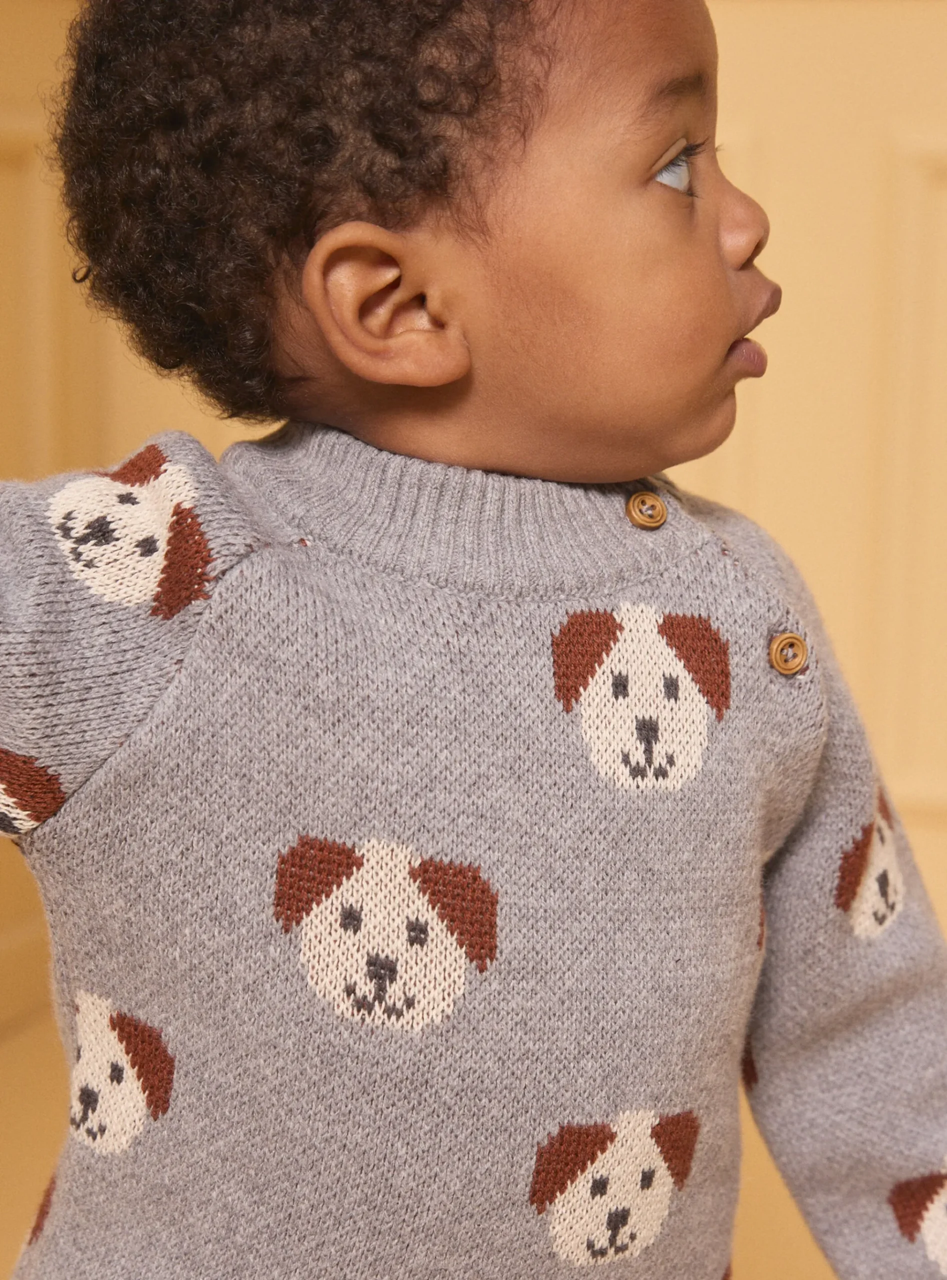 Sergent Major Pull, Gilet & Cardigan-Pull jacquard chiens