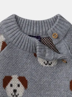 Sergent Major Pull, Gilet & Cardigan-Pull jacquard chiens