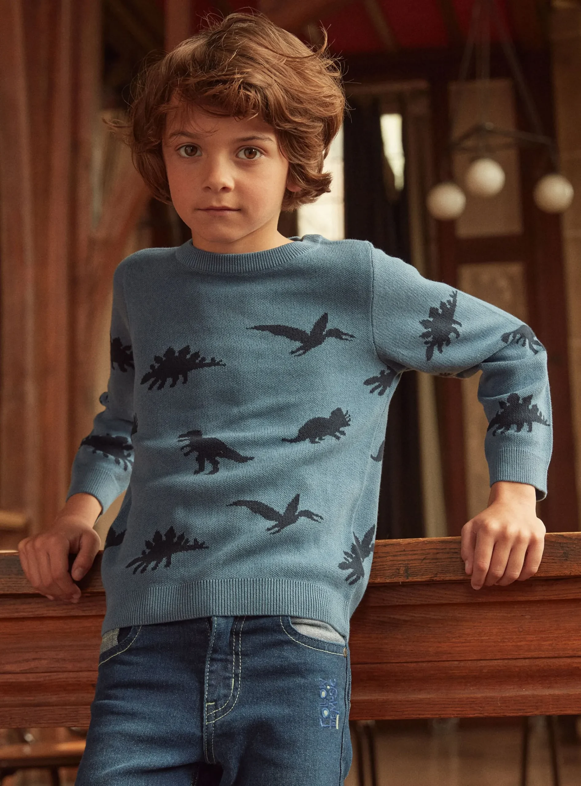 Sergent Major Pull, Gilet & Sweat-Pull Jacquard Dino