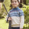 Sergent Major Pull, Gilet & Sweat-Pull Jacquard &eacute;cru
