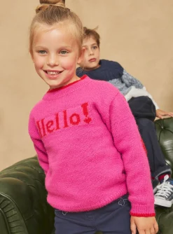 Sergent Major Pull, Gilet & Cardigan-Pull magenta Hello
