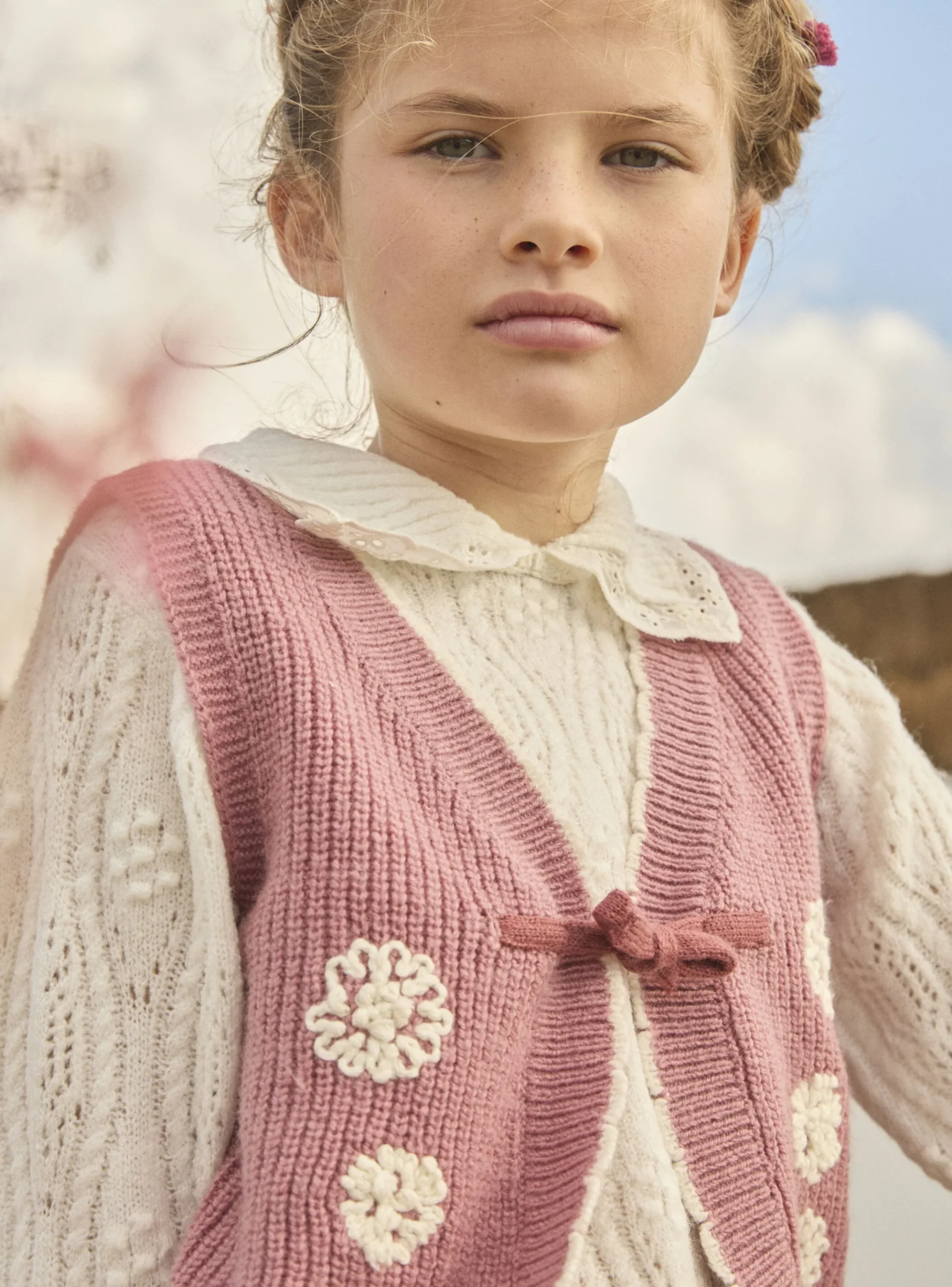 Sergent Major Pull, Gilet & Cardigan-Pull maille ajourée