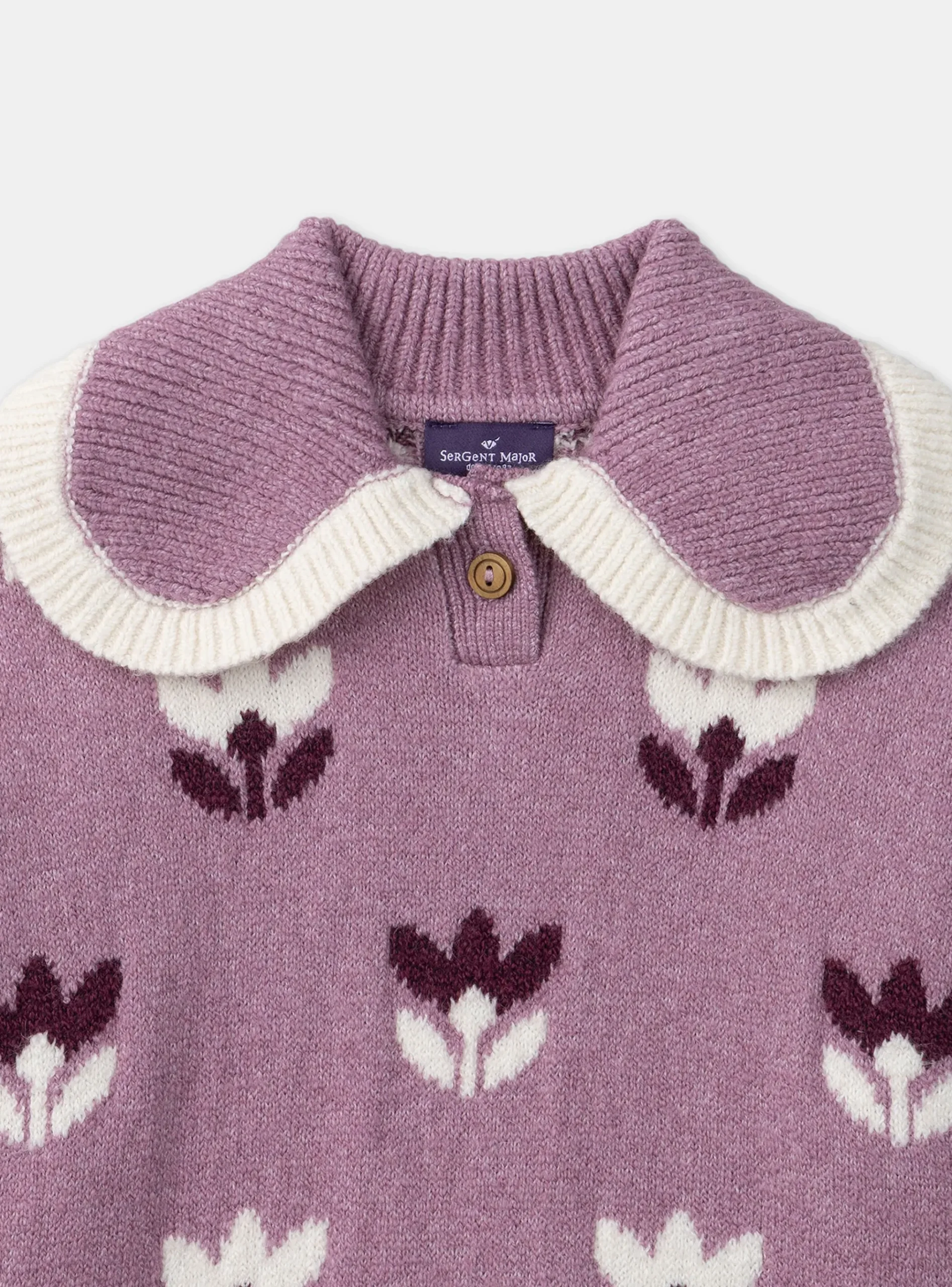Sergent Major Pull, Gilet & Cardigan-Pull Parme