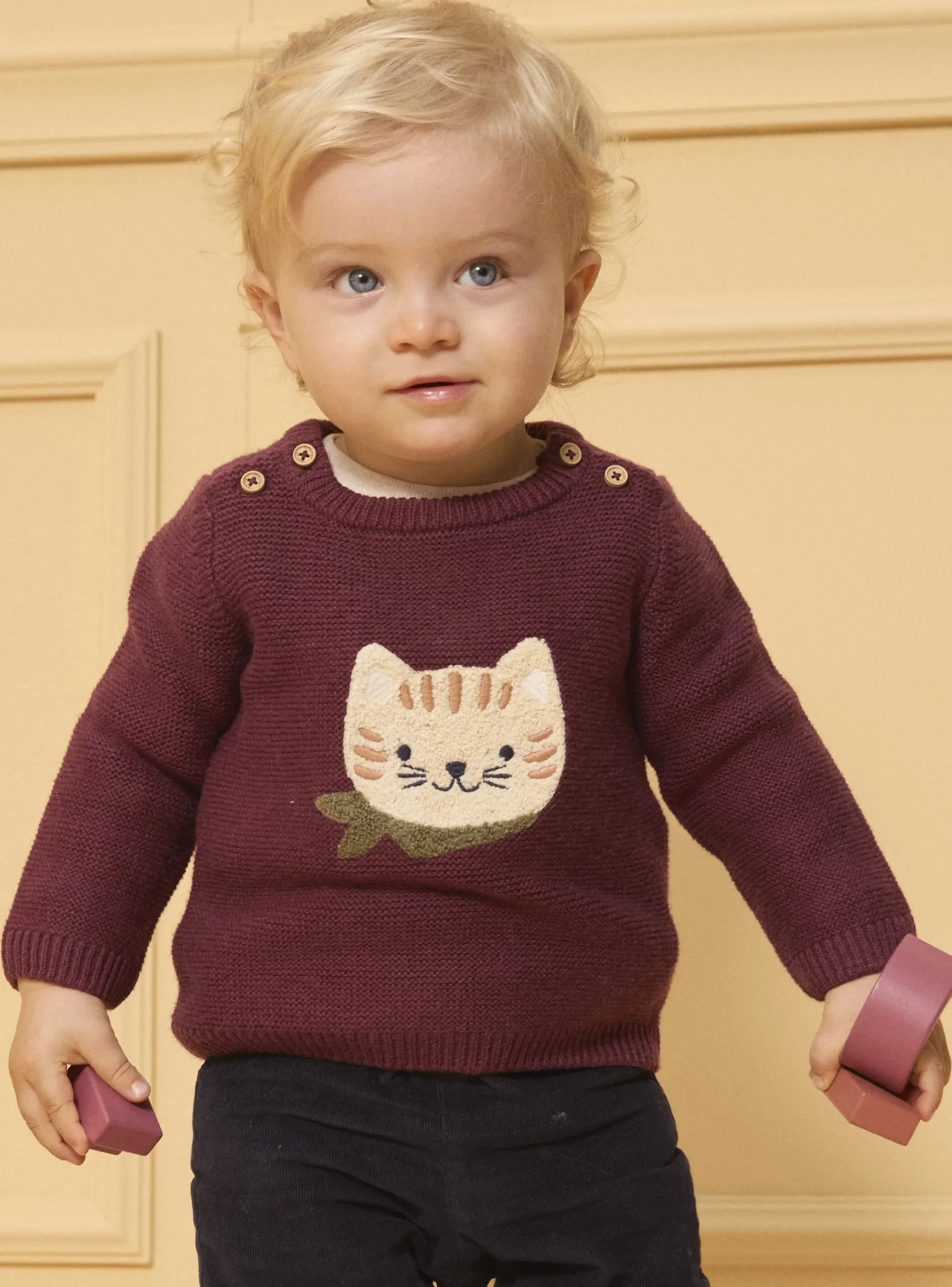 Sergent Major Pull, Gilet & Cardigan-Pull patch chat