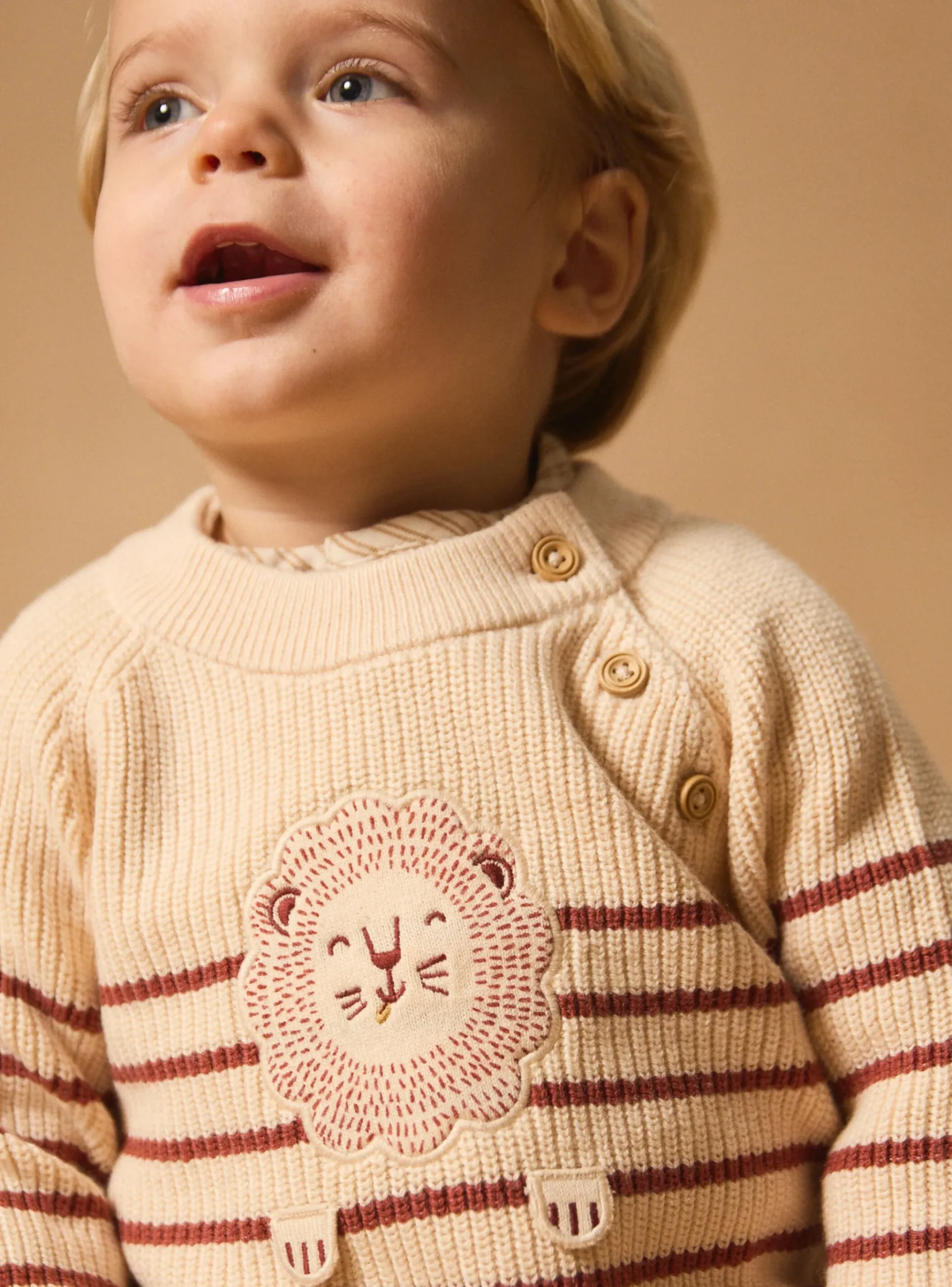 Sergent Major Pull, Gilet & Cardigan-Pull rayé lion