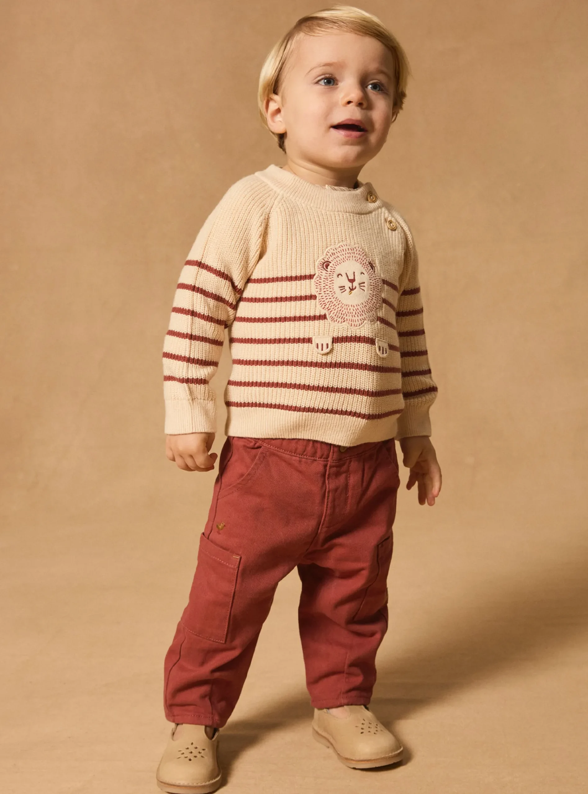 Sergent Major Pull, Gilet & Cardigan-Pull rayé lion