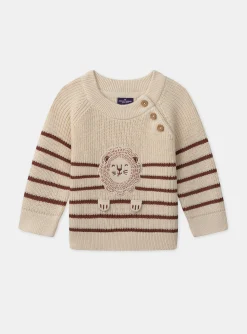 Sergent Major Pull, Gilet & Cardigan-Pull rayé lion