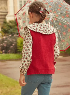 Sergent Major Pull, Gilet & Cardigan-Pull sans manches &agrave; noeuds