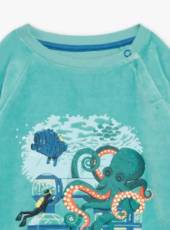 Sergent Major Pyjama-Pyjama bleu en velours