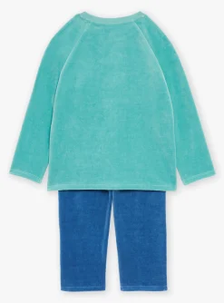 Sergent Major Pyjama-Pyjama bleu en velours