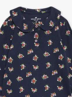 Sergent Major Pyjama-Pyjama bleu marine &agrave; imprim&eacute; fleuri