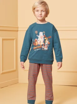 Sergent Major Pyjama-Pyjama en molleton gratté Animaux de la forêt