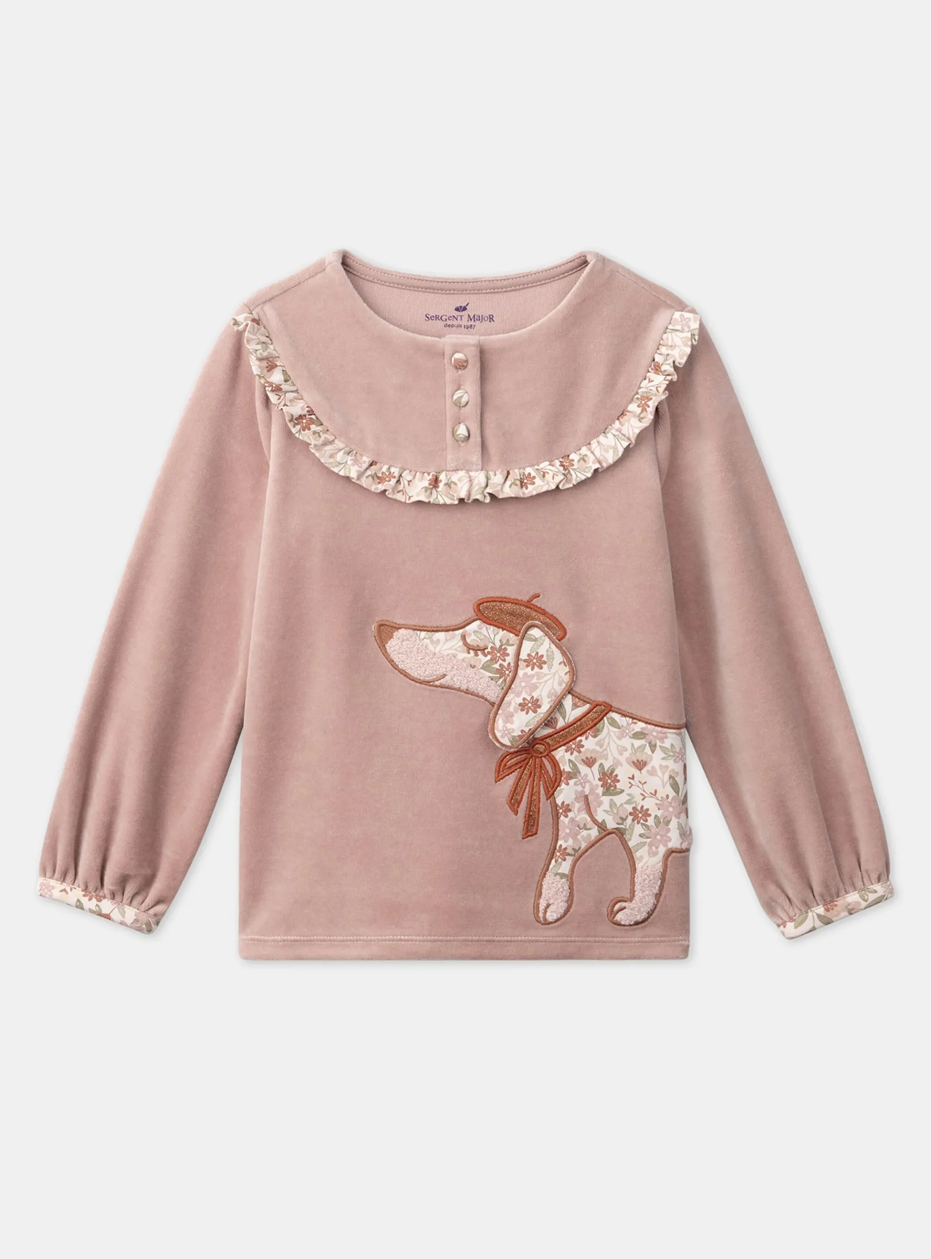 Sergent Major Pyjama-Pyjama en velours Chien