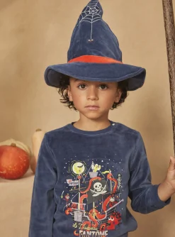 Sergent Major Pyjama-Pyjama et chapeau violet en velours