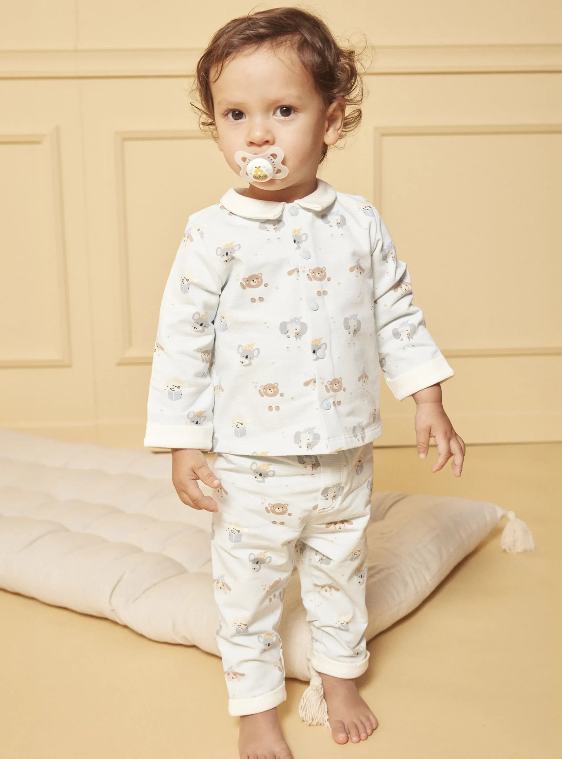 Sergent Major Pyjama & Grenouillère-Pyjama imprimé en molleton gratté