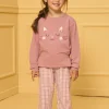 Sergent Major Pyjama-Pyjama Molleton gratt&eacute; Chat