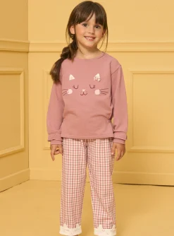Sergent Major Pyjama-Pyjama Molleton gratté Chat