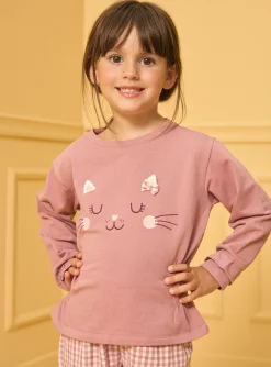 Sergent Major Pyjama-Pyjama Molleton gratté Chat