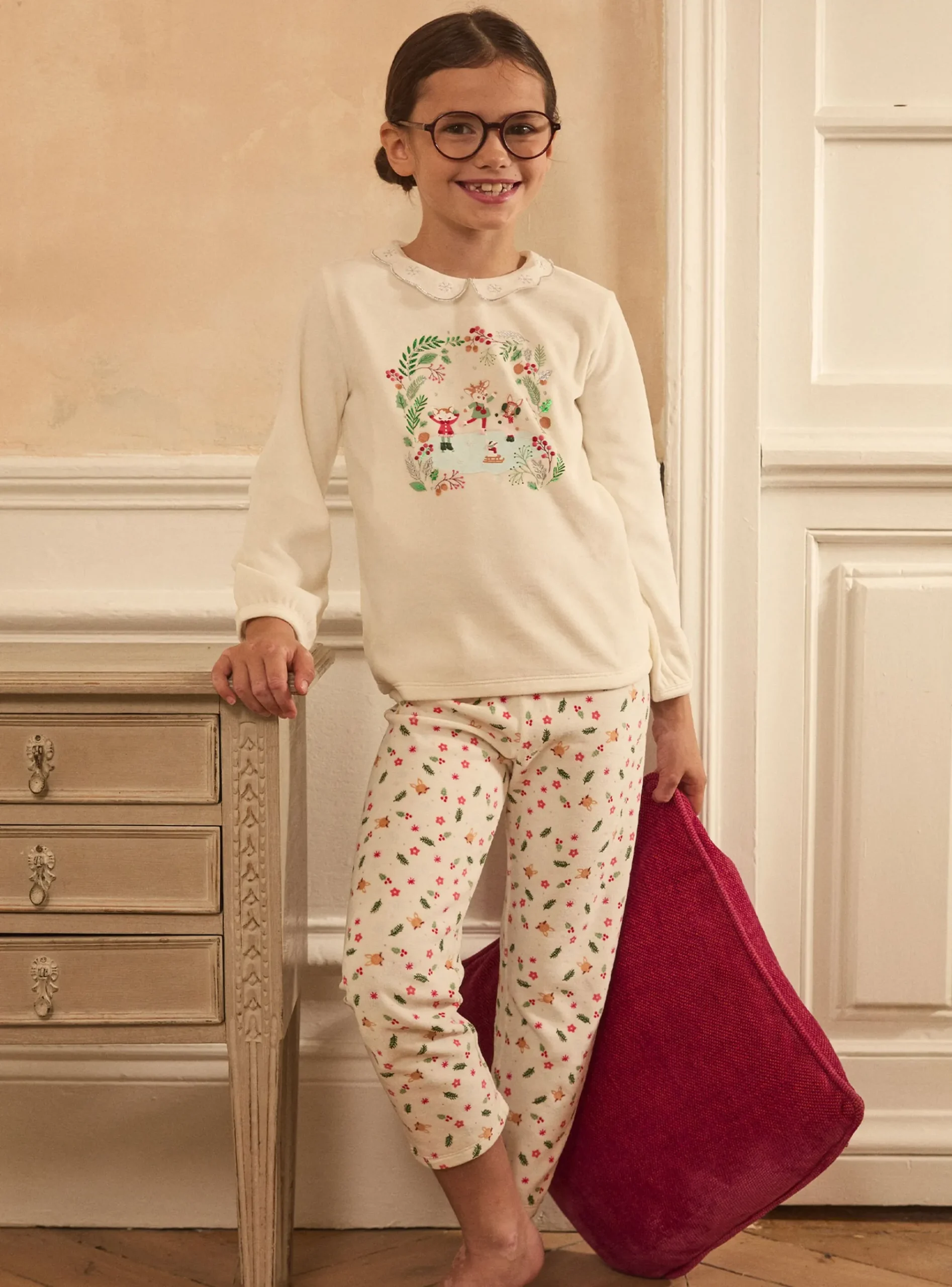 Sergent Major Pyjama-Pyjama noël col claudine