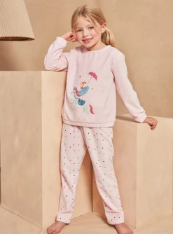 Sergent Major Pyjama-Pyjama rose en velours