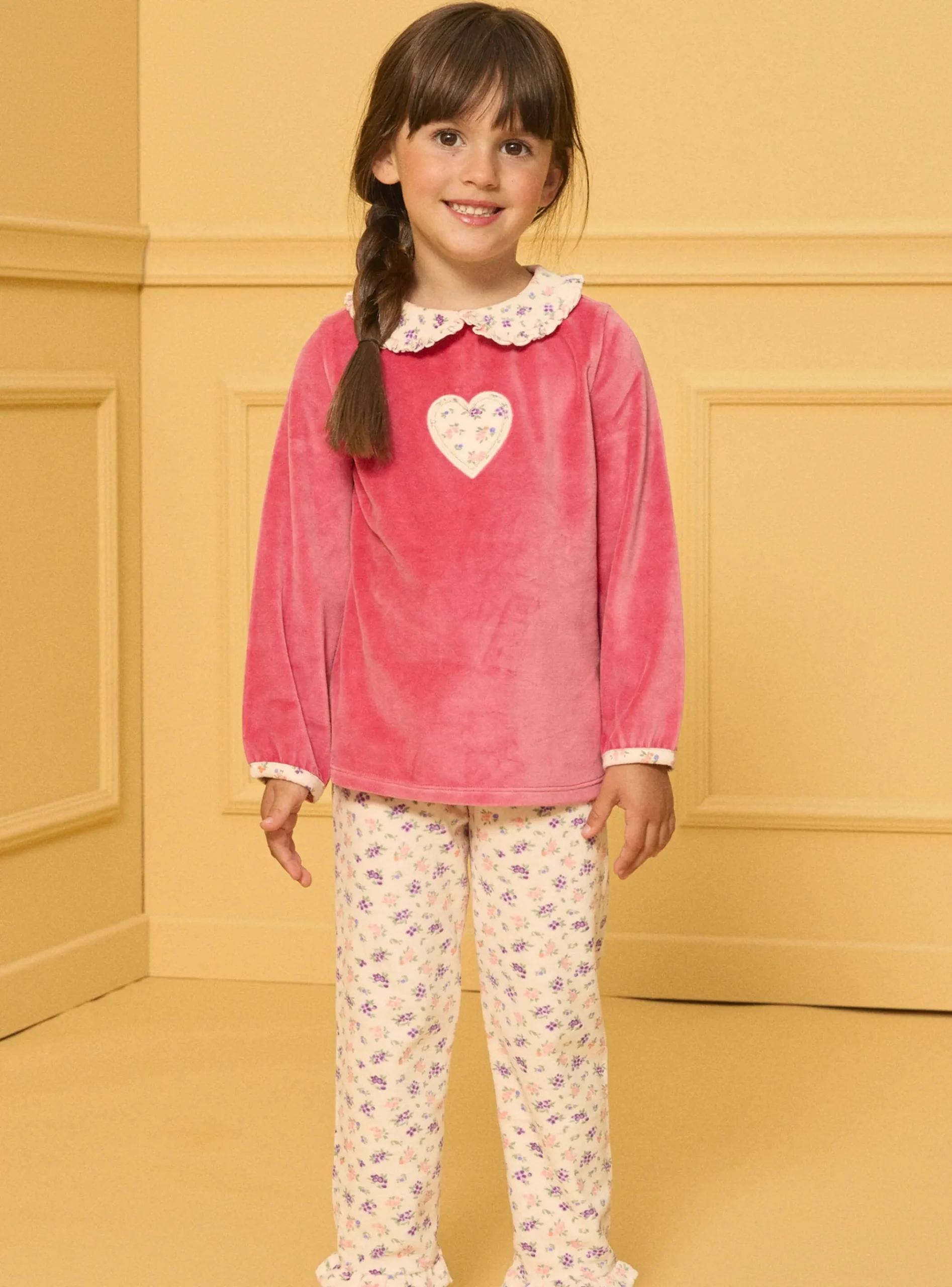 Sergent Major Pyjama-Pyjama Velours Coeur