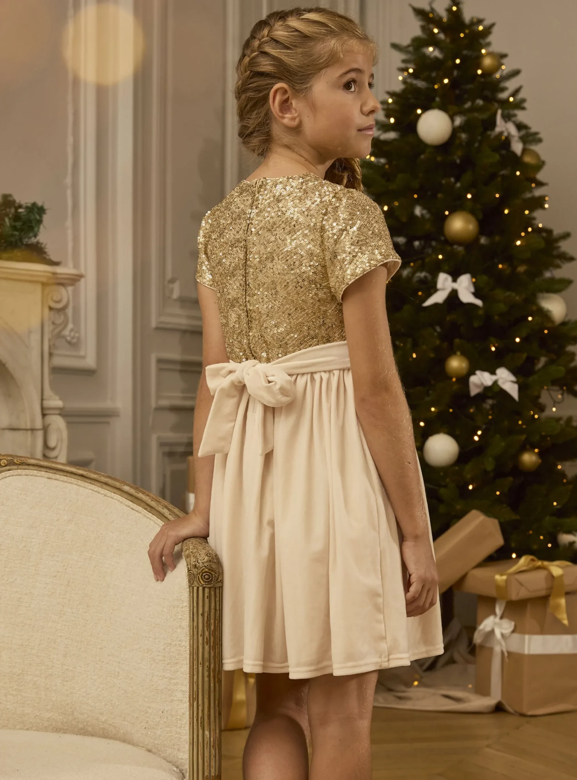 Sergent Major Robe & Combinaison-Robe à sequins dorés
