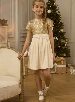 Sergent Major Robe & Combinaison-Robe à sequins dorés