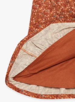 Sergent Major Robe & Combinaison-Robe &agrave; volants cannelle &agrave; imprim&eacute; fleuri et lion