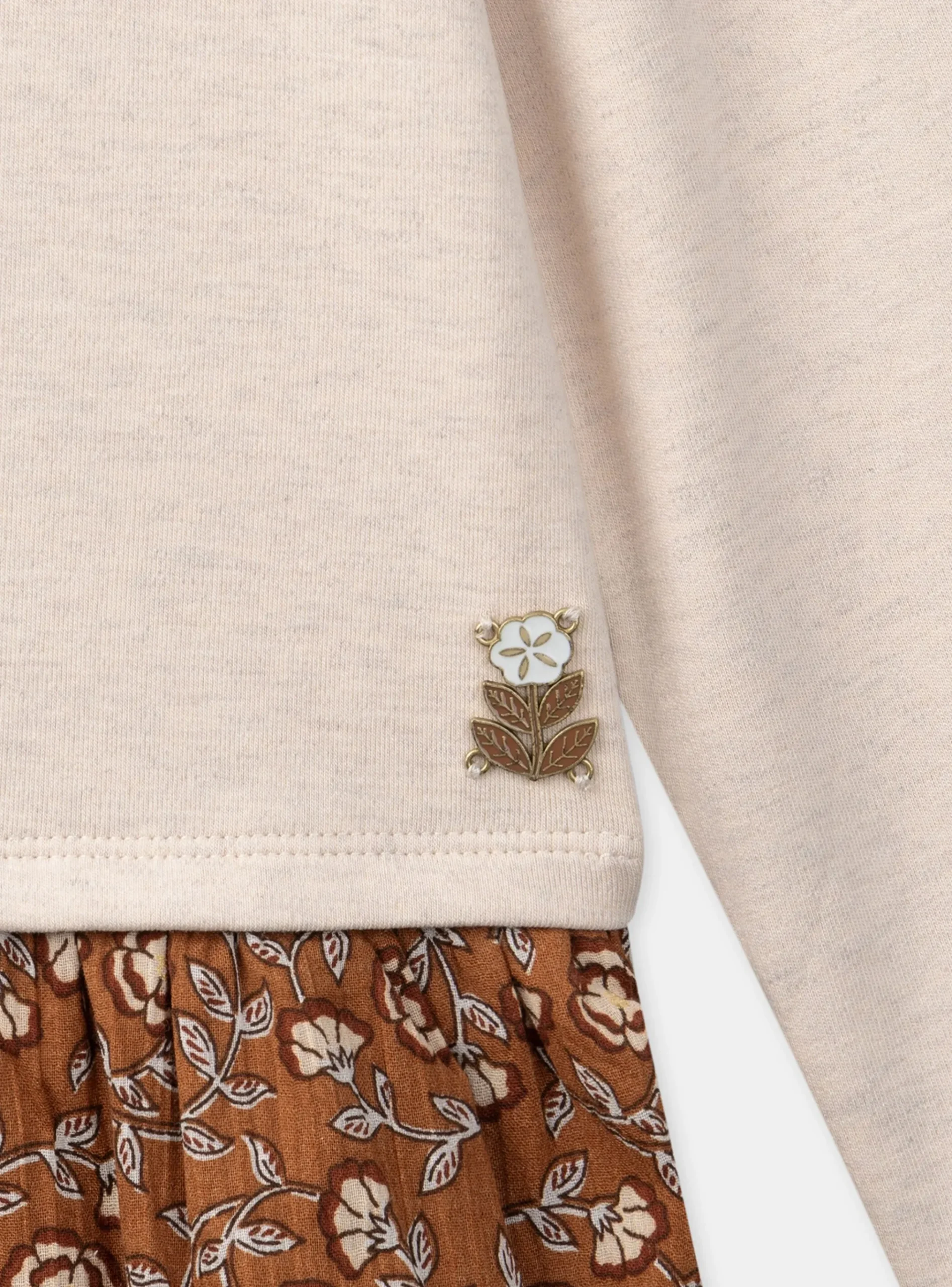 Sergent Major Robe & Combinaison-Robe bi-matière à motifs