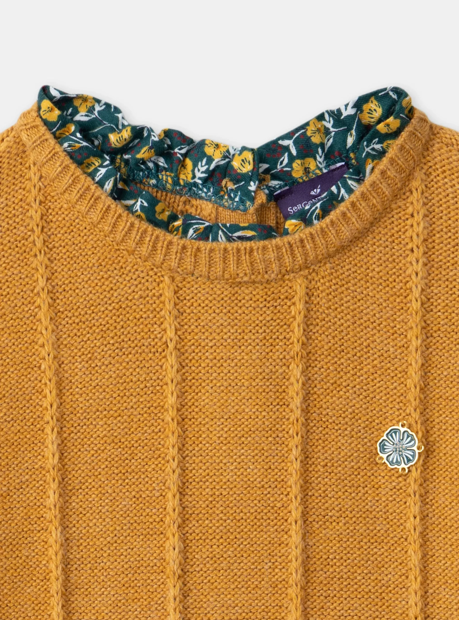 Sergent Major Robe & Combinaison-Robe bi-matière fleurie