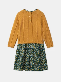 Sergent Major Robe & Combinaison-Robe bi-matière fleurie