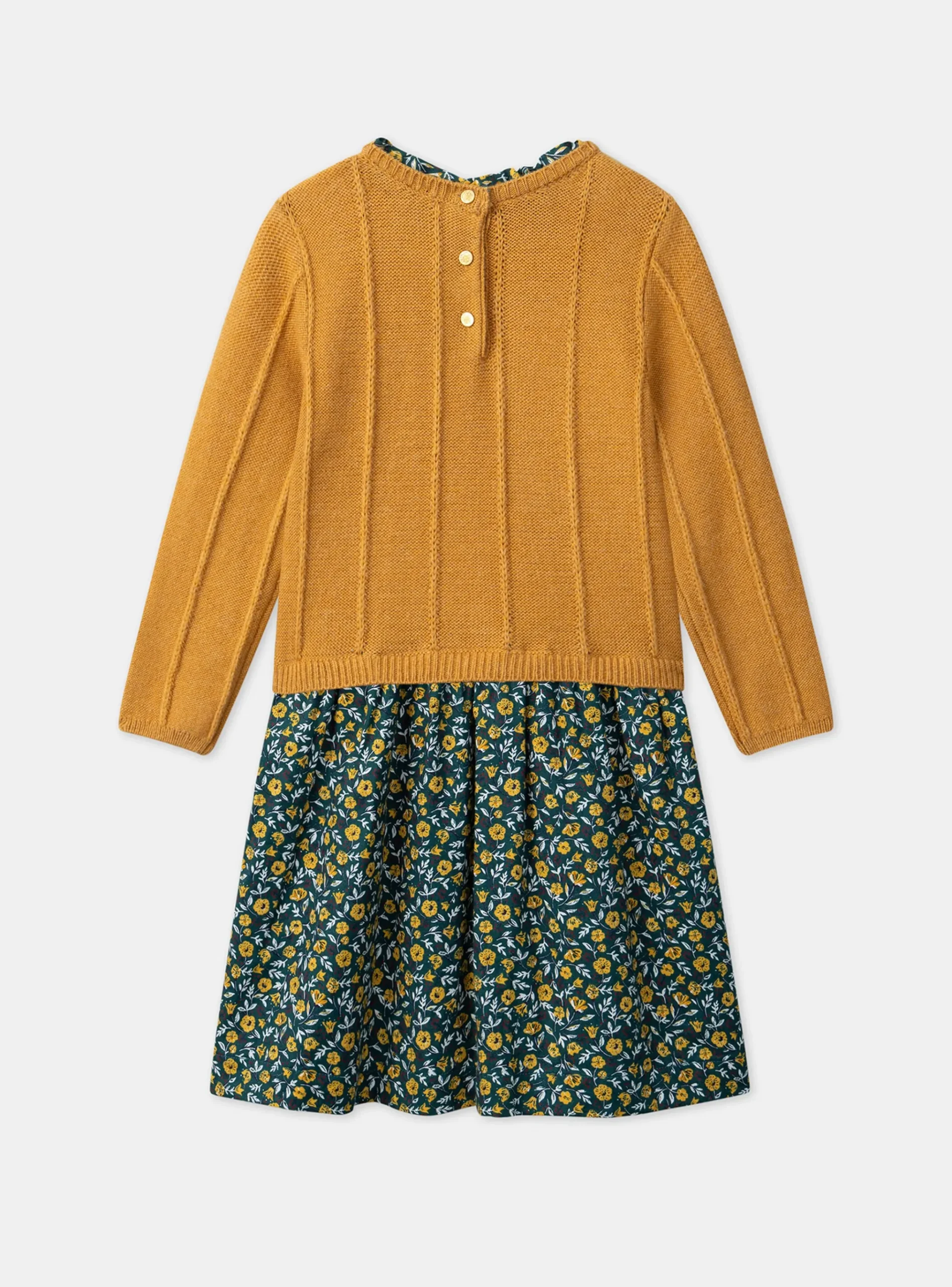 Sergent Major Robe & Combinaison-Robe bi-matière fleurie